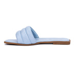 Women's Slip-On Flat Sandals with Cushioned Sole for All-Day Comfort