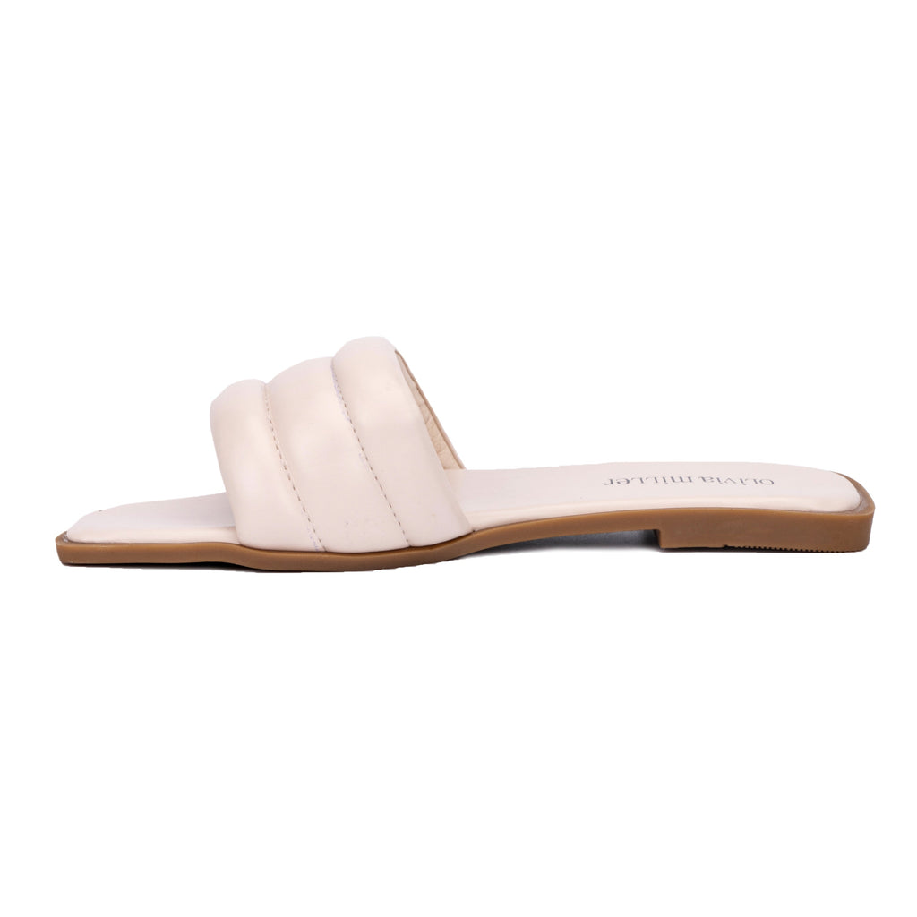 Women's Slip-On Flat Sandals with Cushioned Sole for All-Day Comfort