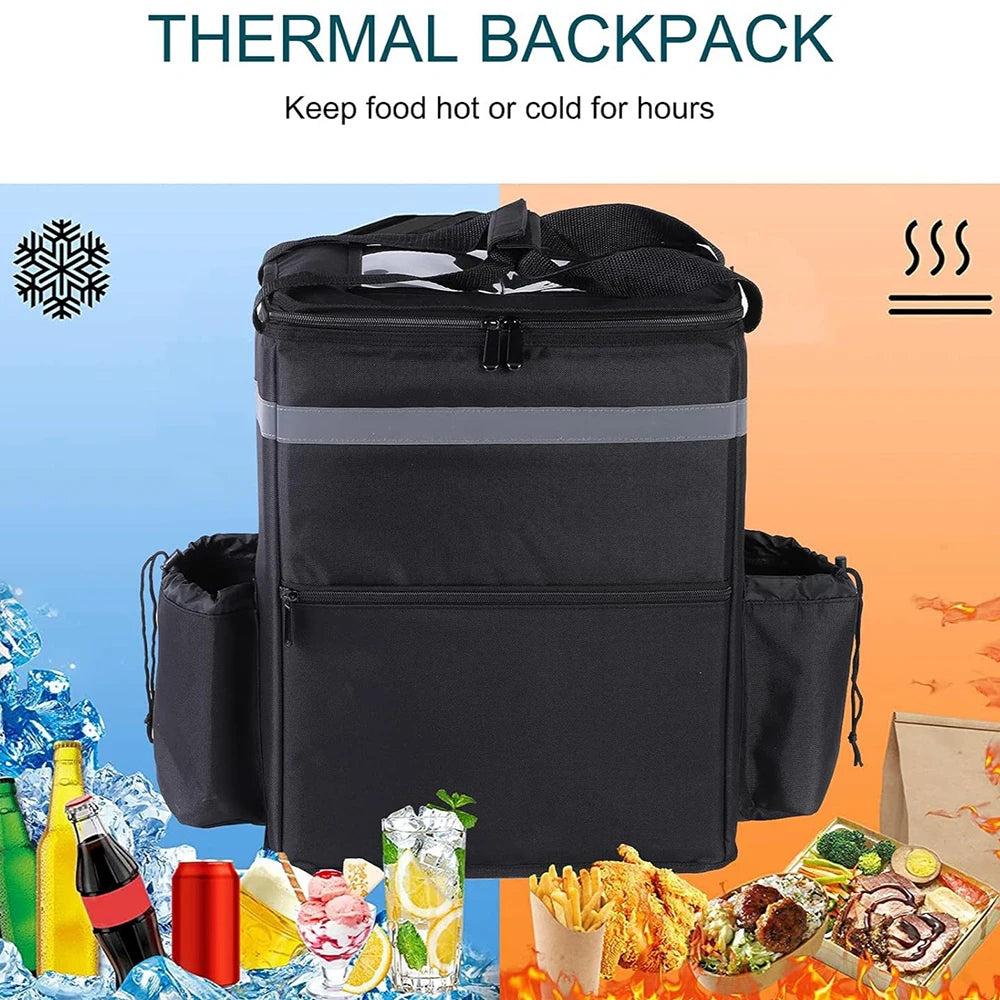 Insulated Food Delivery Backpack | 30L Thermal Carrier with Comfortable Straps | Perfect for Efficient Delivery