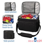 Insulated Lunch Bag with Adjustable Shoulder Strap | Spacious Design for All-Day Freshness