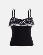 Women's Chiffon Fashion Top in Black for Everyday Wear