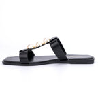 Women's Slip-On Flat Sandals with Cushioned Sole for All-Day Comfort