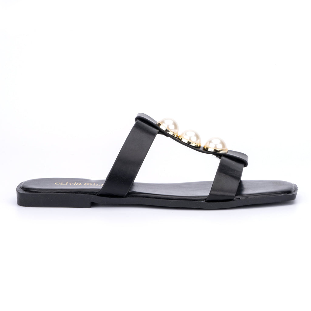Women's Slip-On Flat Sandals with Cushioned Sole for All-Day Comfort