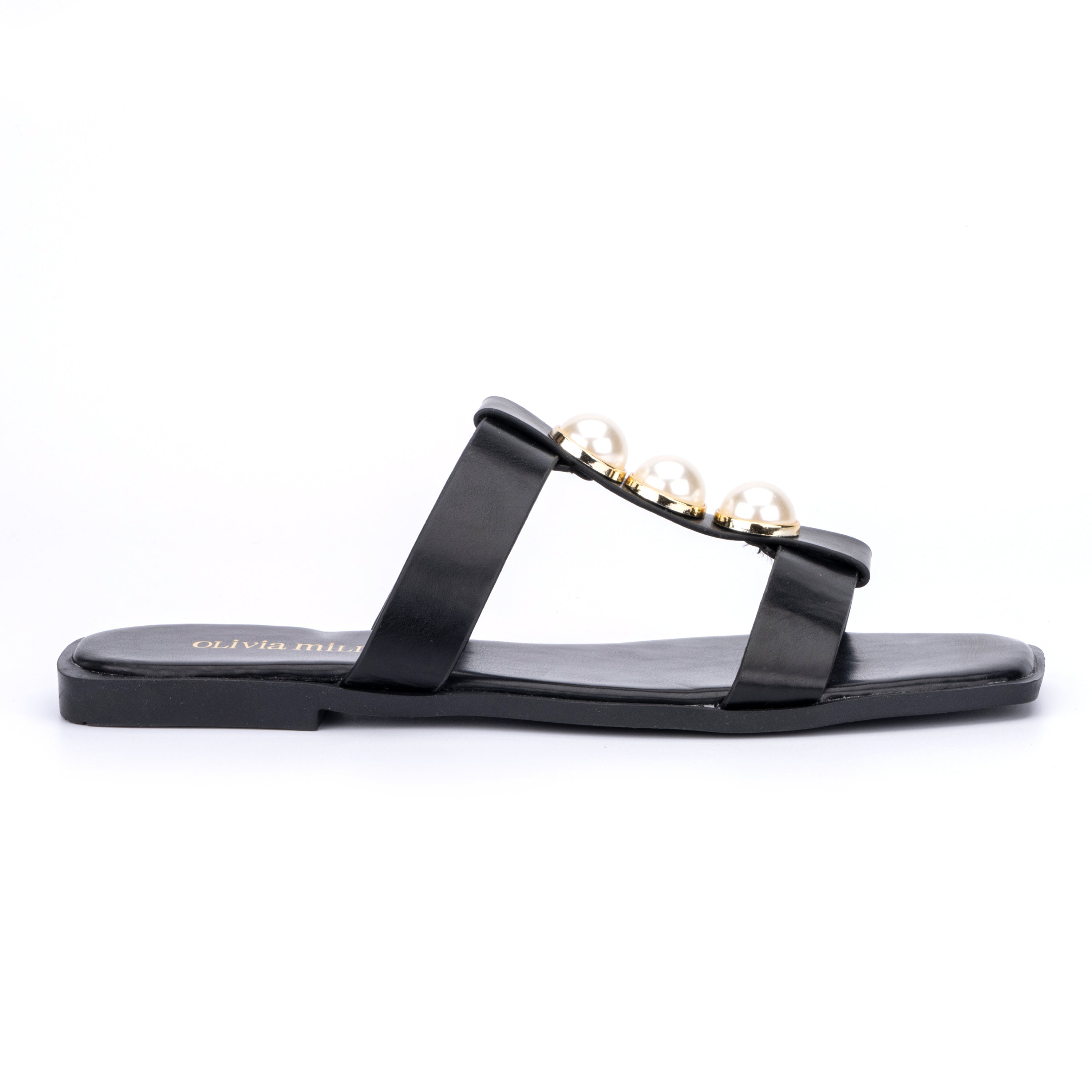 Women's Slip-On Flat Sandals with Cushioned Sole for All-Day Comfort