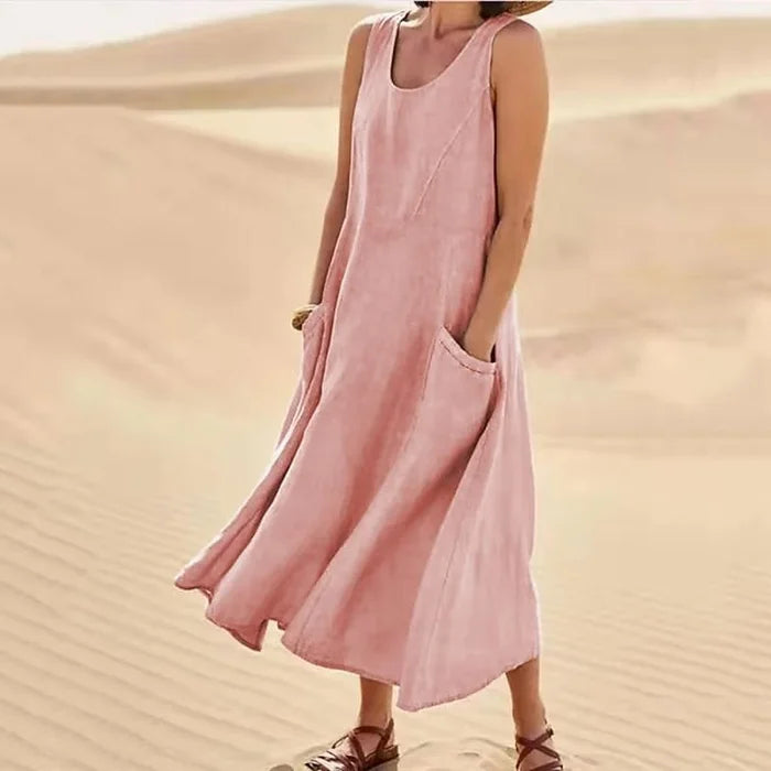 Casual Classic Dress | Sleeveless & Flowy