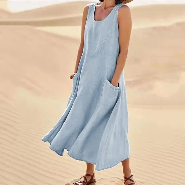 Casual Classic Dress | Sleeveless & Flowy
