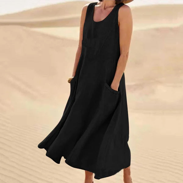 Casual Classic Dress | Sleeveless & Flowy