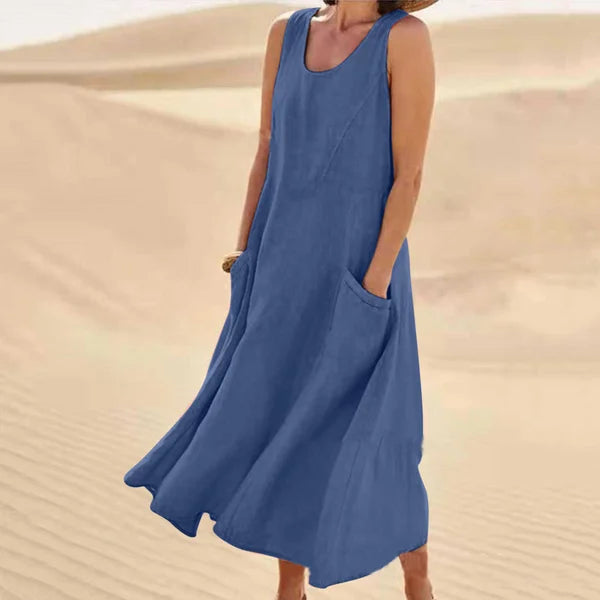 Casual Classic Dress | Sleeveless & Flowy