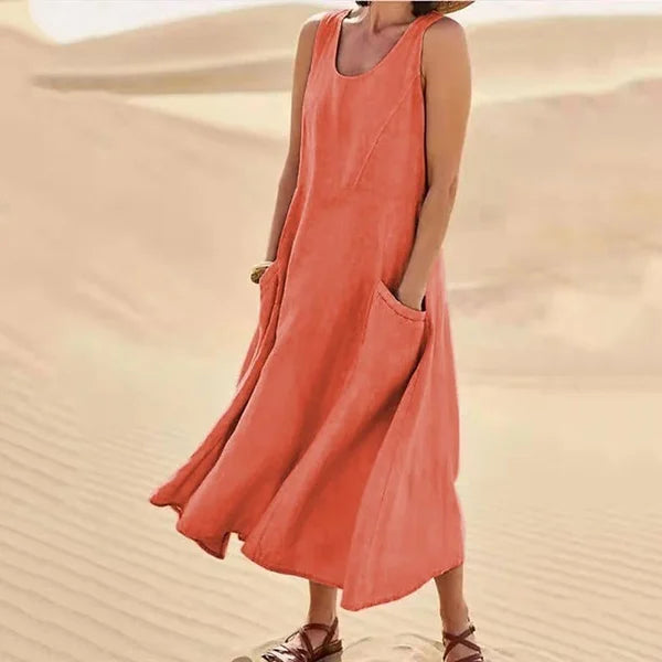 Casual Classic Dress | Sleeveless & Flowy