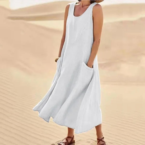 Casual Classic Dress | Sleeveless & Flowy