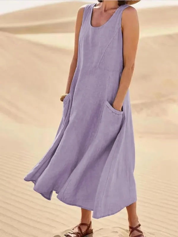 Casual Classic Dress | Sleeveless & Flowy