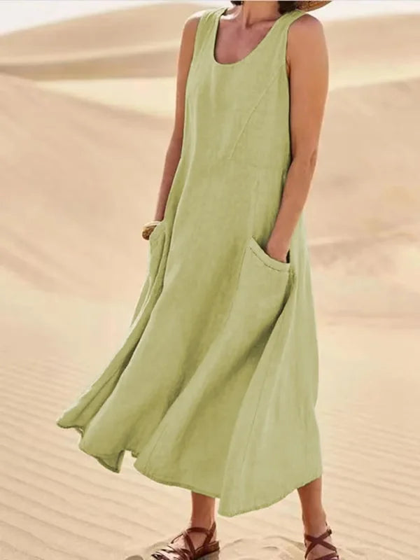 Casual Classic Dress | Sleeveless & Flowy
