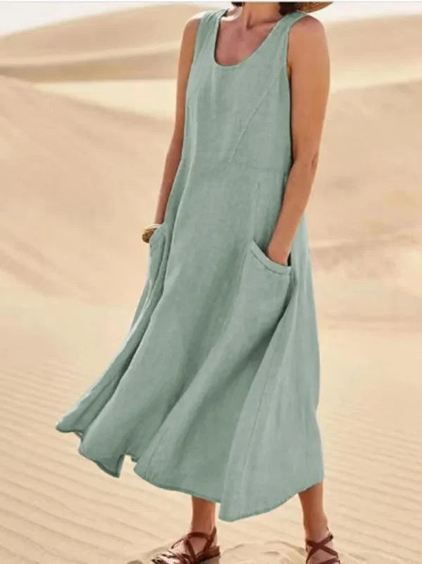 Casual Classic Dress | Sleeveless & Flowy