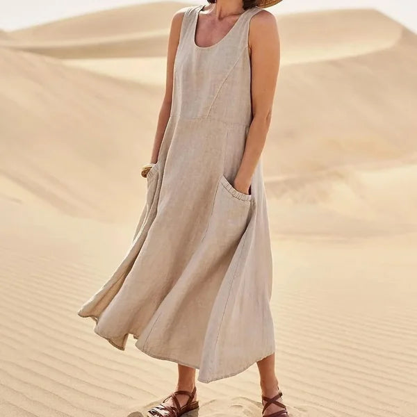 Casual Classic Dress | Sleeveless & Flowy