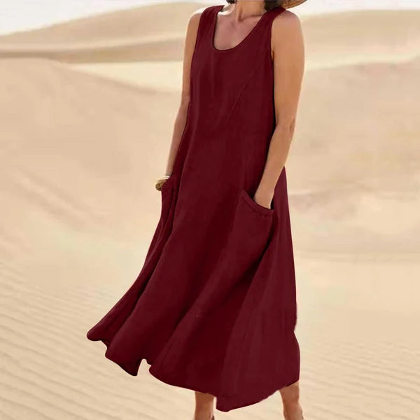 Casual Classic Dress | Sleeveless & Flowy