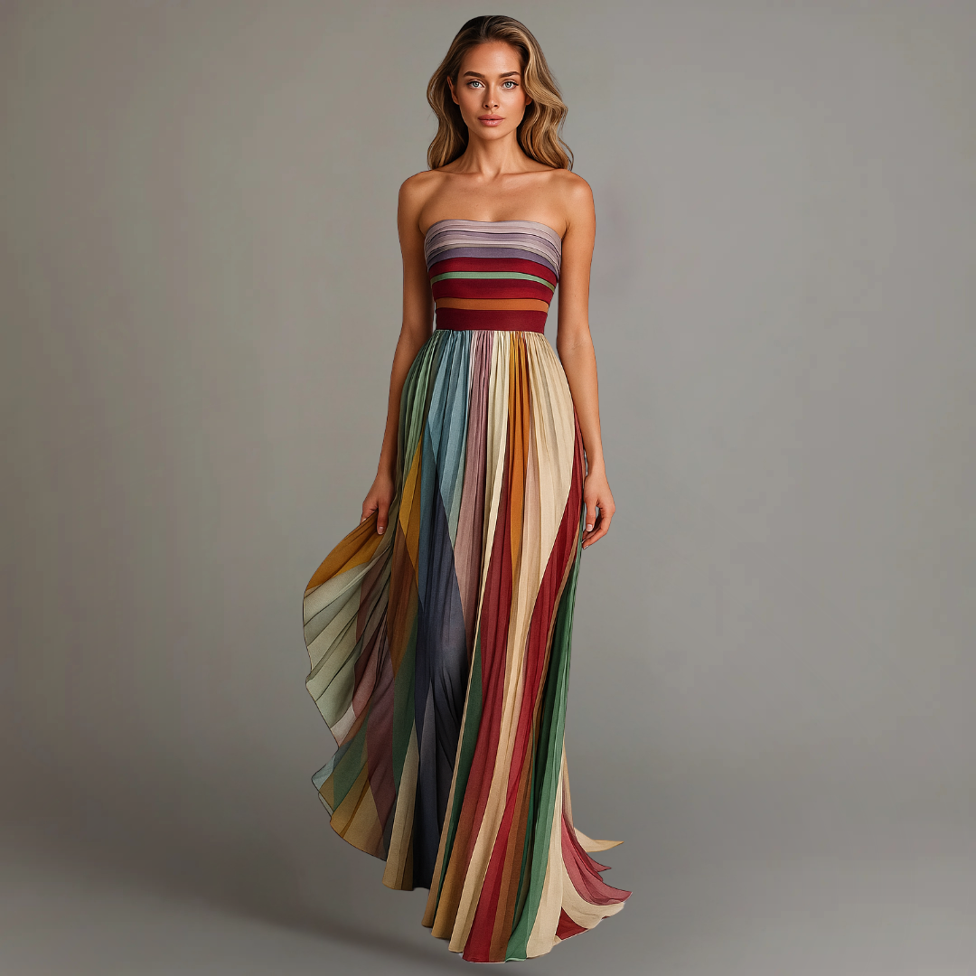 Sleeveless Minimalist Maxi Dress for parties and evening events