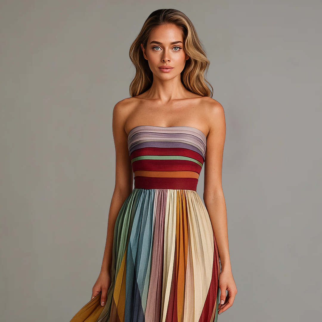 Sleeveless Minimalist Maxi Dress for parties and evening events