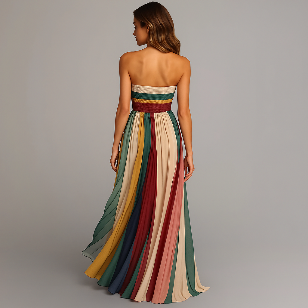Sleeveless Minimalist Maxi Dress for parties and evening events