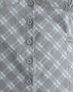 Women's Corset Top with V-Neckline in Grey for Everyday Wear