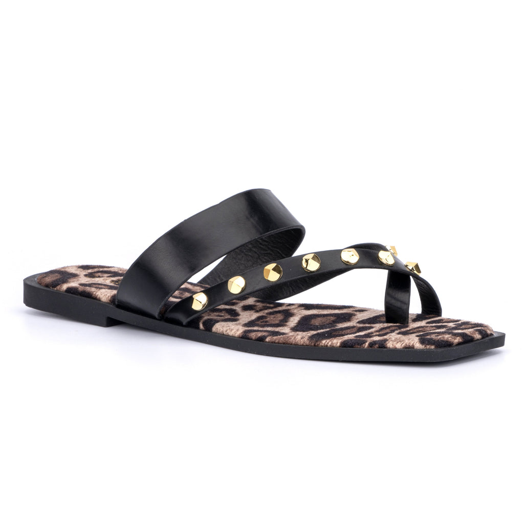Women's Slip-On Flat Sandals with Cushioned Sole for All-Day Comfort