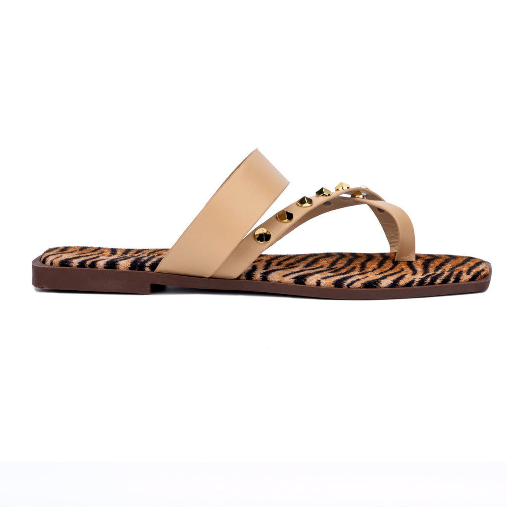 Women's Slip-On Flat Sandals with Cushioned Sole for All-Day Comfort