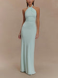 Casual Minimalist Maxi Dress with Sculpted Silhouette