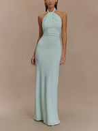Casual Minimalist Maxi Dress with Sculpted Silhouette