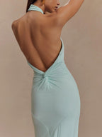 Casual Minimalist Maxi Dress with Sculpted Silhouette