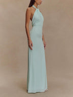 Casual Minimalist Maxi Dress with Sculpted Silhouette