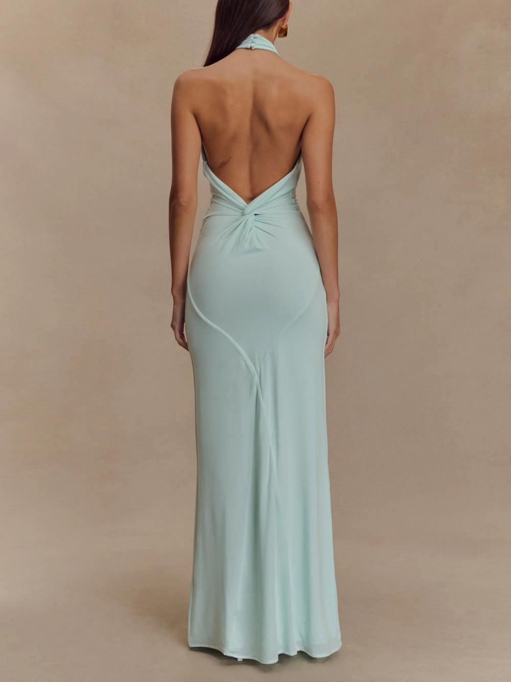 Casual Minimalist Maxi Dress with Sculpted Silhouette