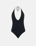 Women's Stretch Lycra Halterneck Top in Black for Everyday Wear