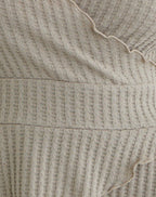 Women's Knit Halterneck Fitted Top in Stone for Everyday Wear