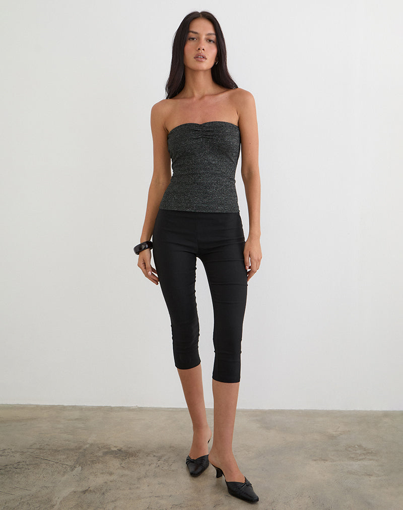 Women's Fashion Top in Black Flattering Fit for Everyday Wear