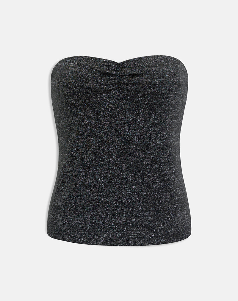 Women's Fashion Top in Black Flattering Fit for Everyday Wear