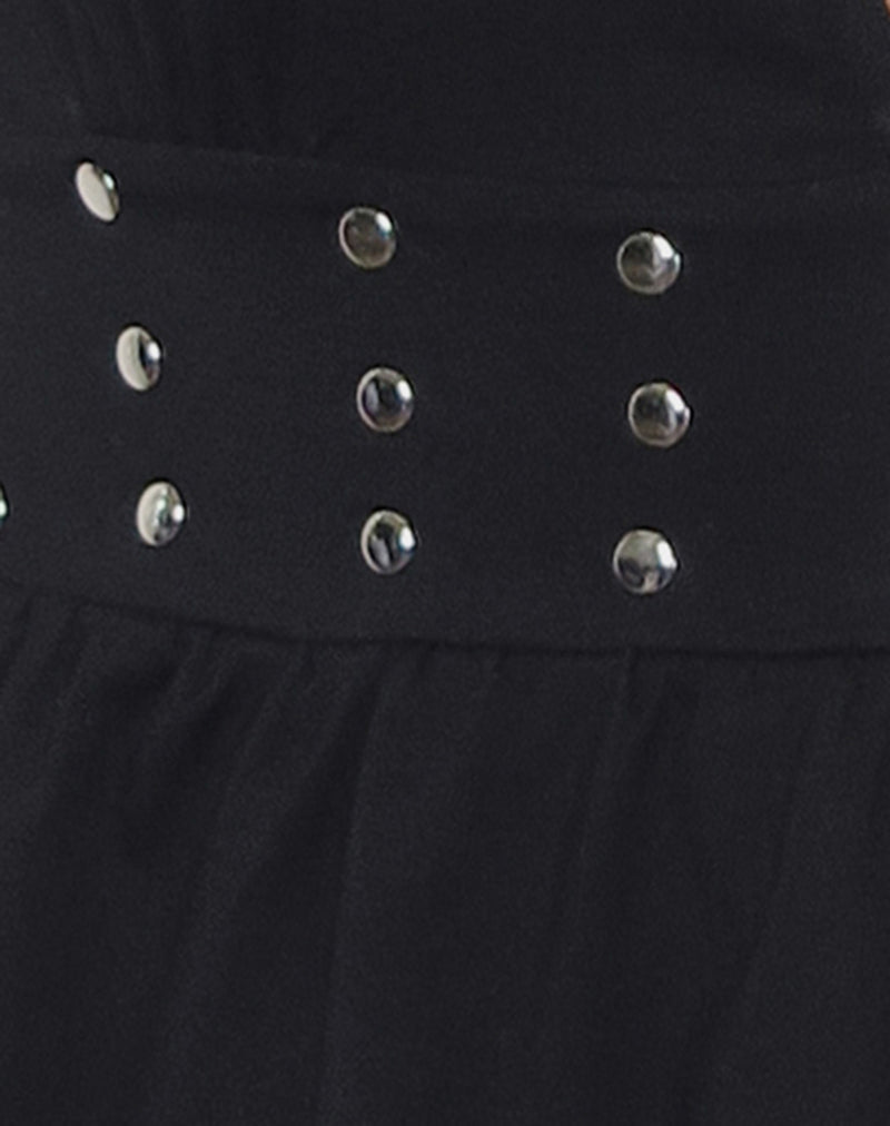 Women's Rayon Jersey Fashion Top in Black for Everyday Wear