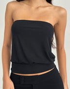 Women's Fashion Top in Black Flattering Fit for Everyday Wear