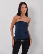 Women's Ribbed Fashion Relaxed Top in Black for Everyday Wear