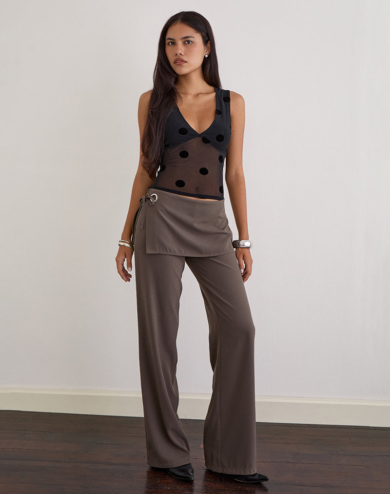 Women's Sheer Mesh Fashion Bodycon Top in Black for Everyday Wear