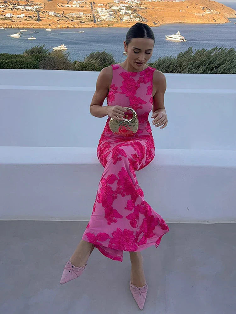 Floral Long Dress | Flowy Cut for any occasion