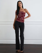 Women's Rayon Jersey Bardot Off-Shoulder Bodycon Top in Rose for Everyday Wear