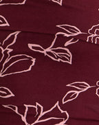Women's Rayon Jersey Bardot Off-Shoulder Bodycon Top in Rose for Everyday Wear