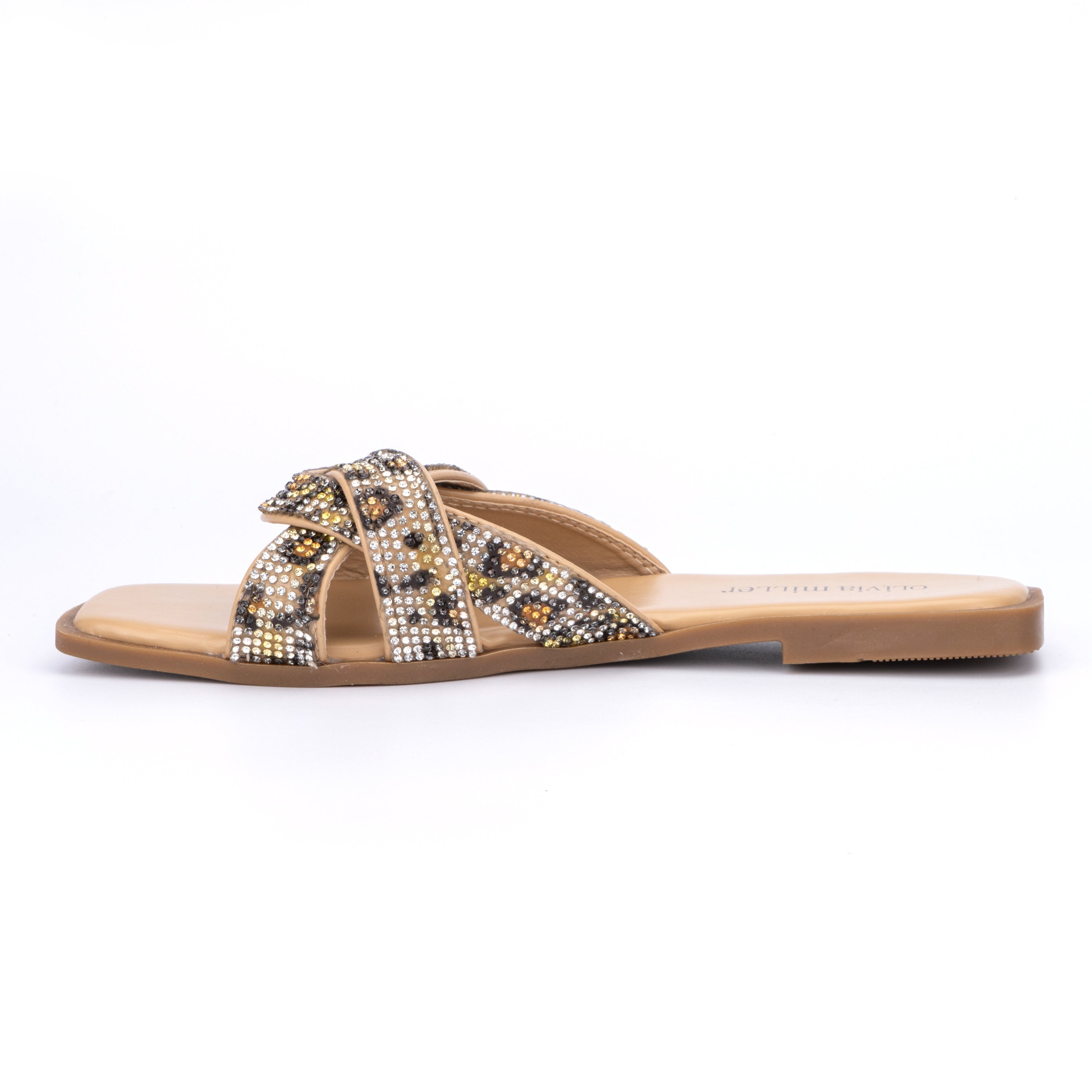Women's Lace Flat Open-Toe Sandals with Cushioned Sole for All-Day Comfort
