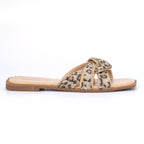 Women's Lace Flat Open-Toe Sandals with Cushioned Sole for All-Day Comfort