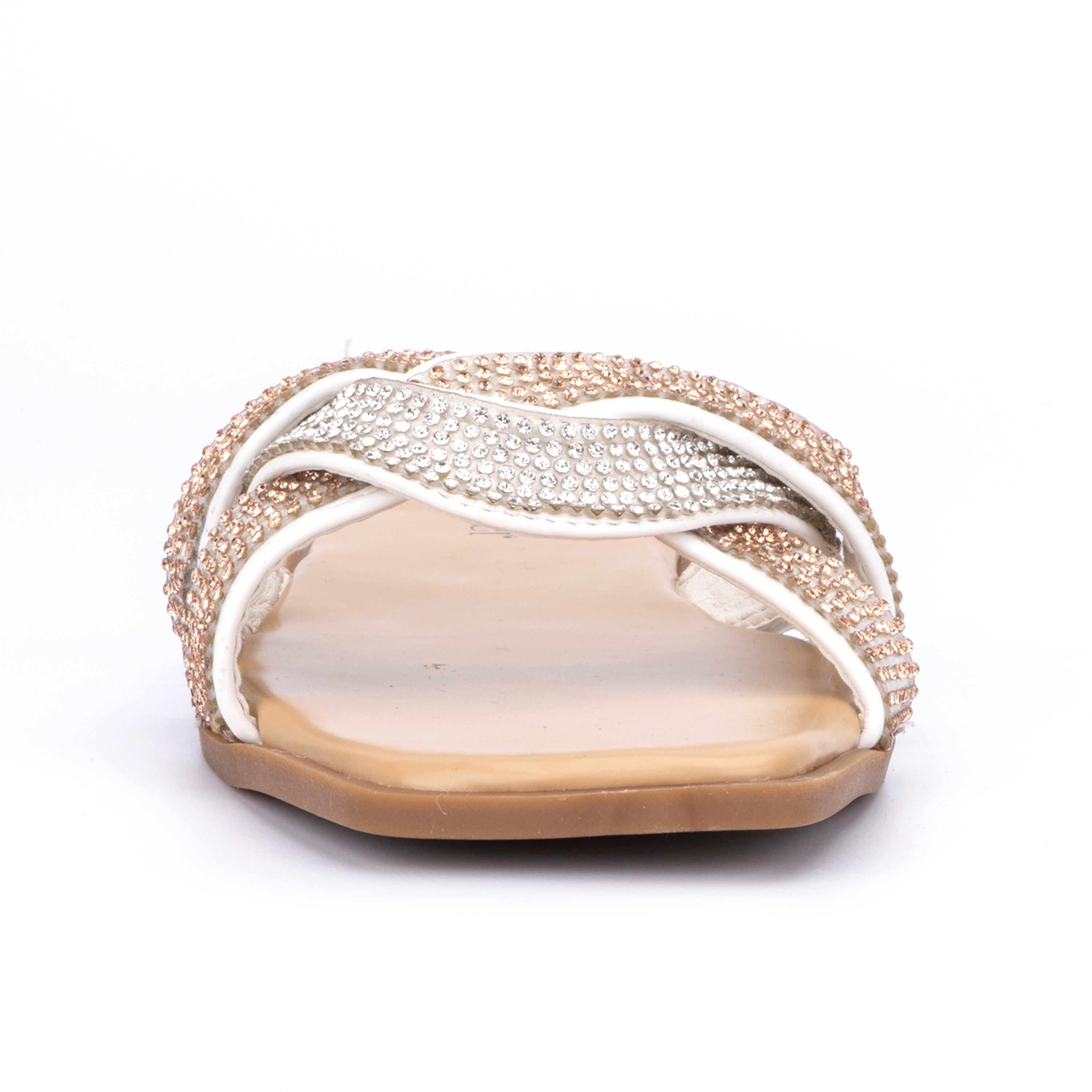 Women's Lace Flat Open-Toe Sandals with Cushioned Sole for All-Day Comfort