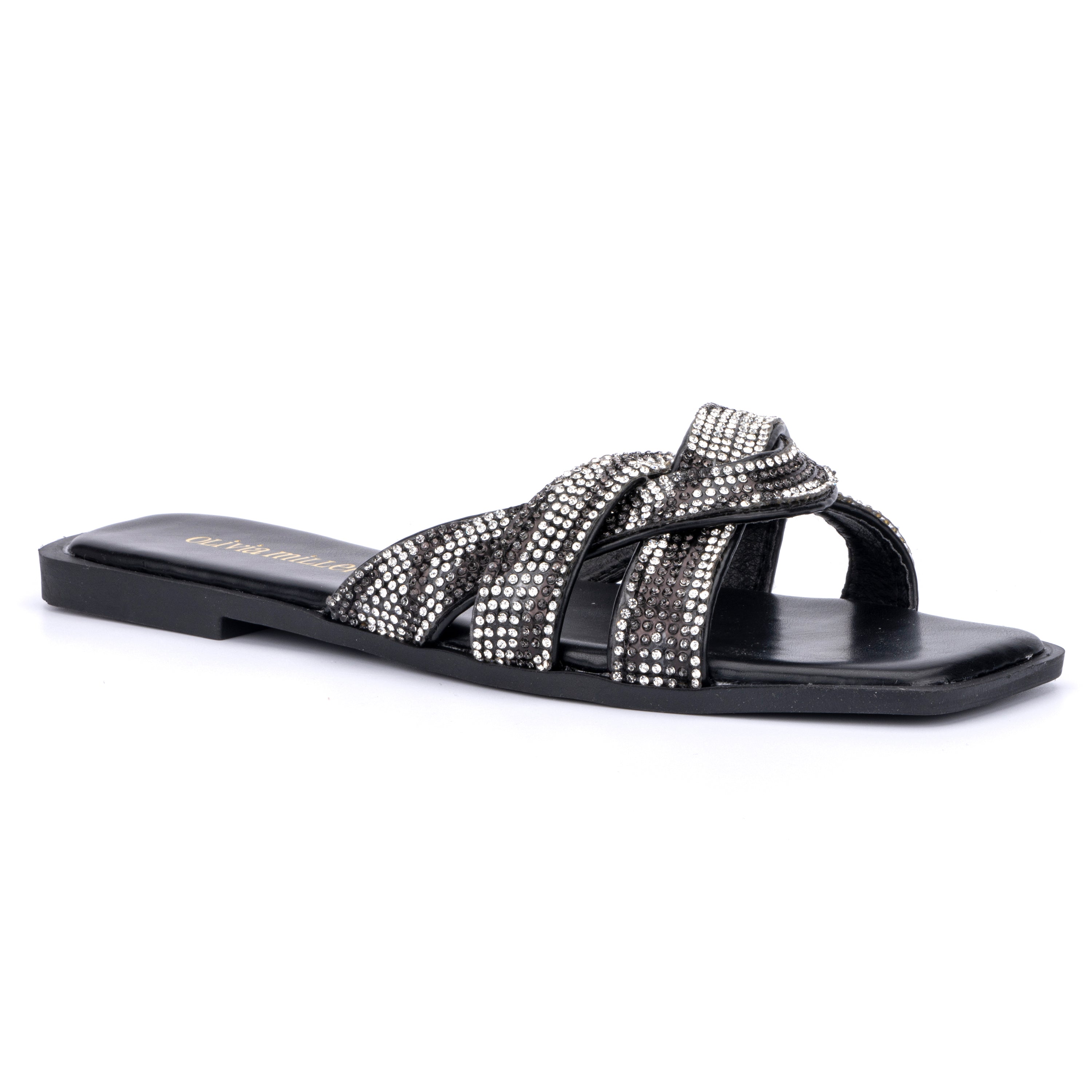 Women's Lace Flat Open-Toe Sandals with Cushioned Sole for All-Day Comfort