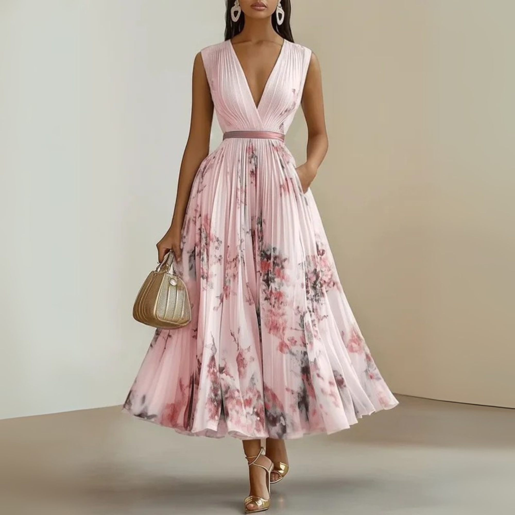 Summer Minimalist Maxi Dress with Breezy Silhouette