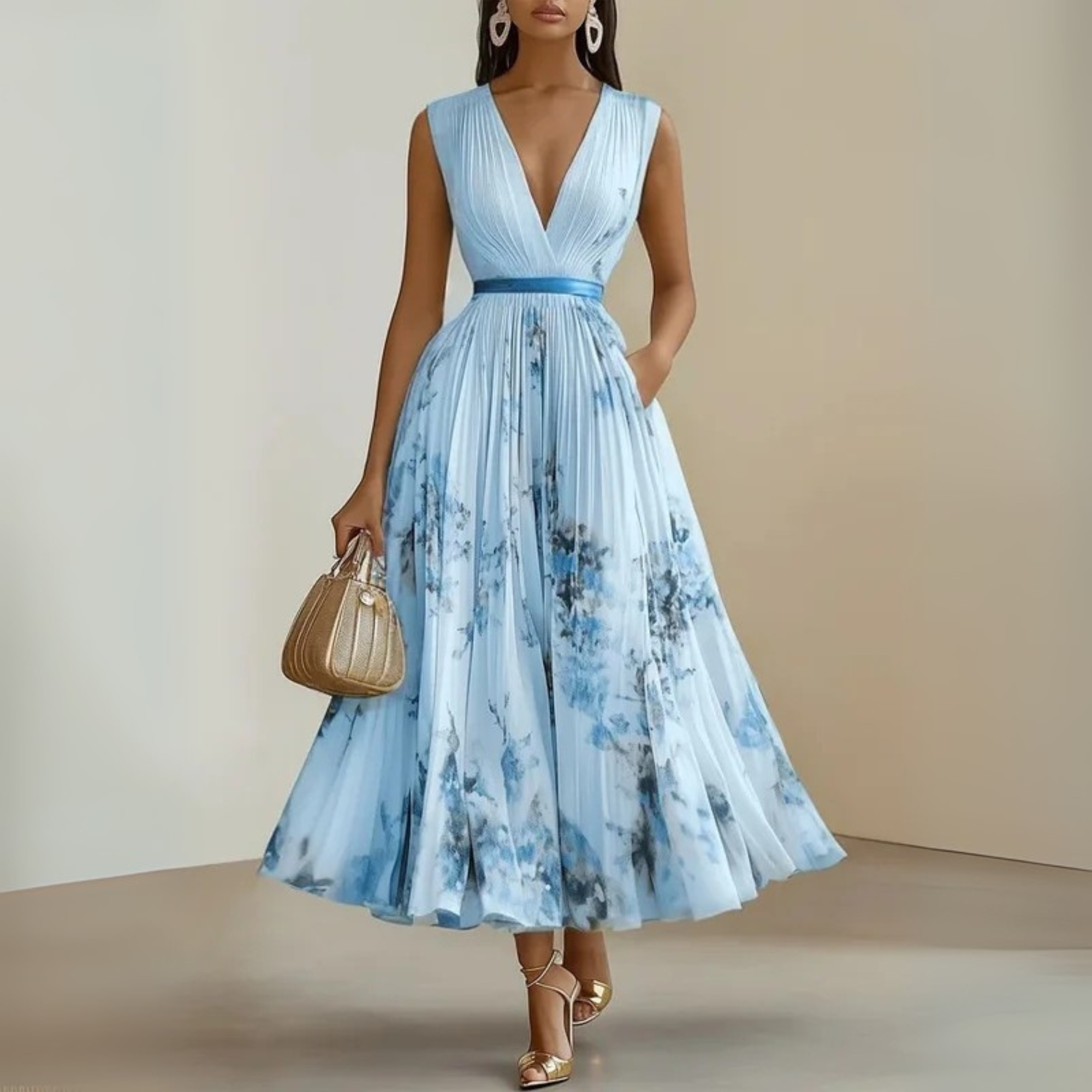 Summer Minimalist Maxi Dress with Breezy Silhouette