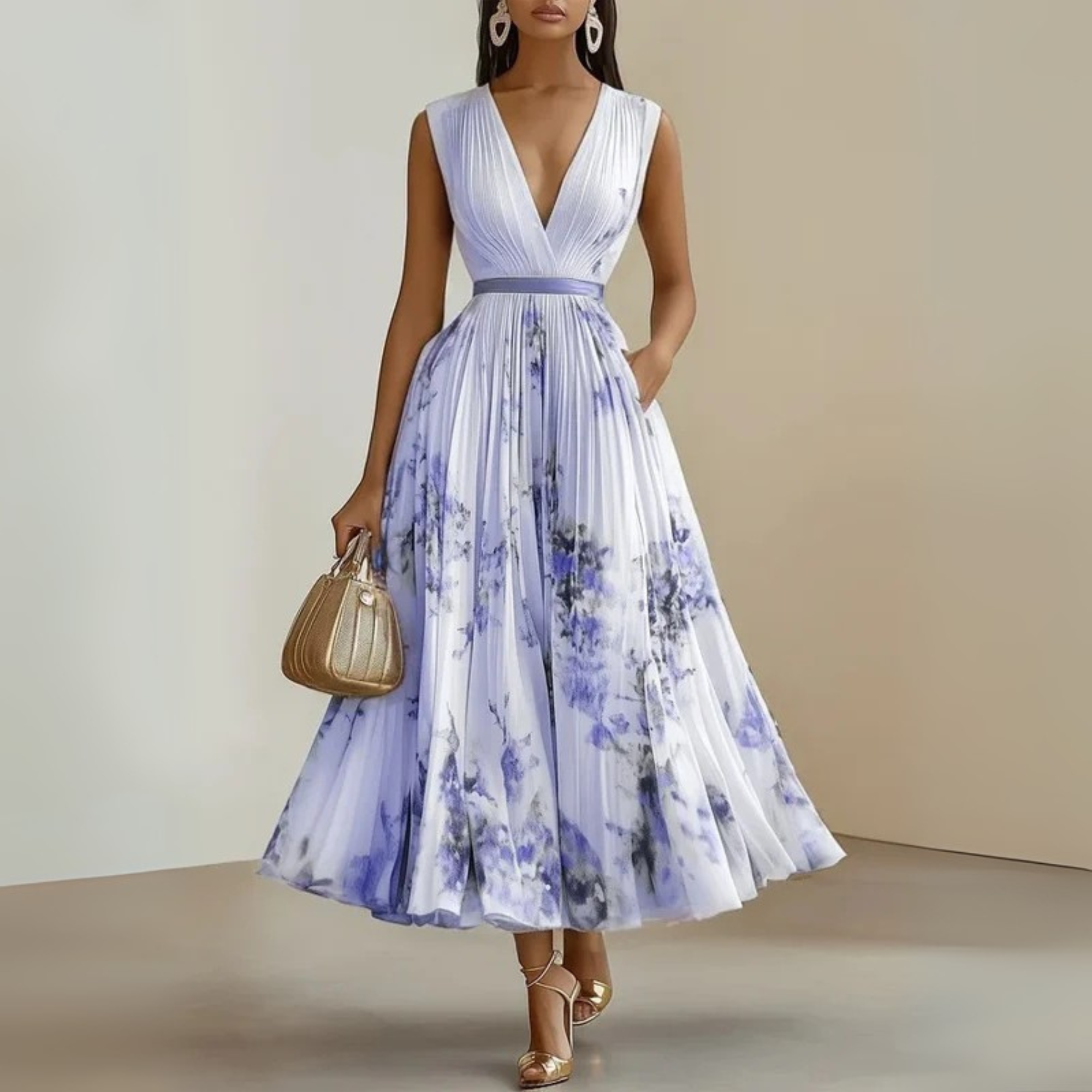 Summer Minimalist Maxi Dress with Breezy Silhouette