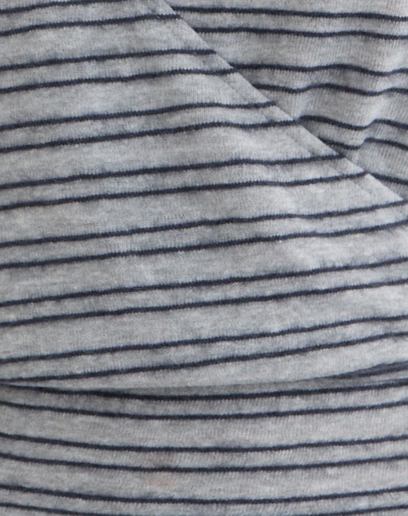 Women's Knit Long Sleeve Top in Black for Everyday Wear