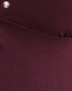 Women's Rayon Jersey Halterneck Top in Plum for Everyday Wear